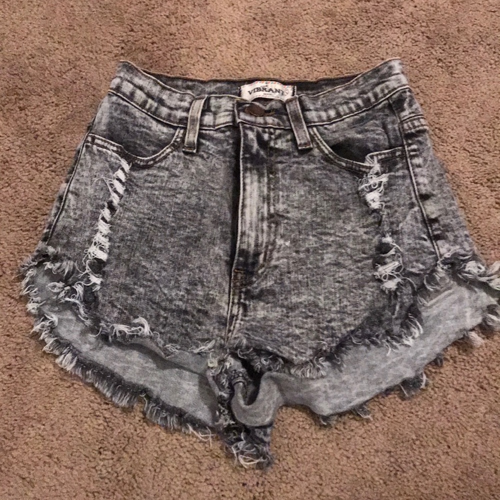 High Waisted Jean Shorties